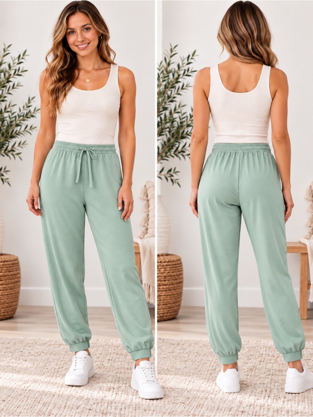 Women's Sage Drawstring Jogger Pants - Relaxed Fit - Picture 3 of 3